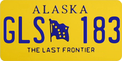 AK license plate GLS183
