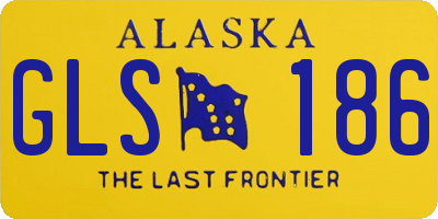 AK license plate GLS186
