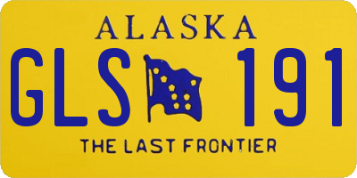 AK license plate GLS191