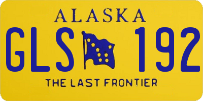 AK license plate GLS192