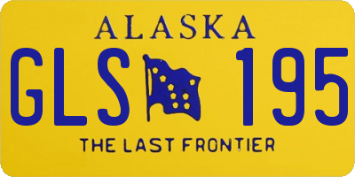 AK license plate GLS195