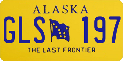 AK license plate GLS197