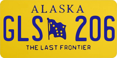 AK license plate GLS206