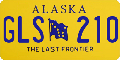 AK license plate GLS210
