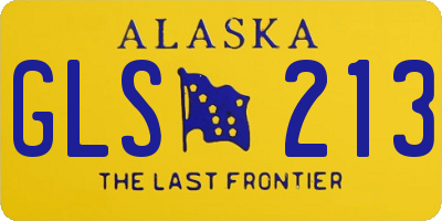 AK license plate GLS213