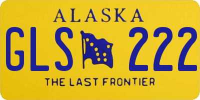 AK license plate GLS222
