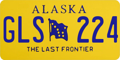 AK license plate GLS224