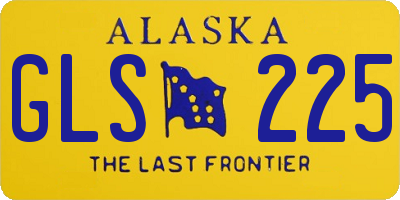 AK license plate GLS225