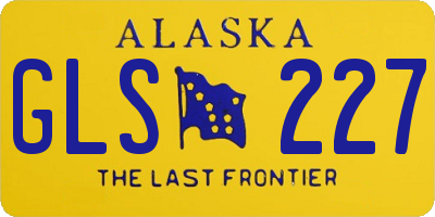 AK license plate GLS227