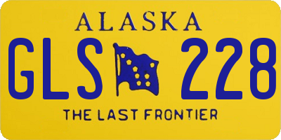 AK license plate GLS228