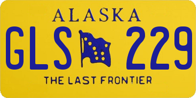 AK license plate GLS229