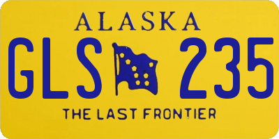 AK license plate GLS235