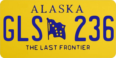 AK license plate GLS236