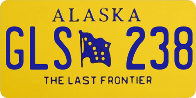 AK license plate GLS238