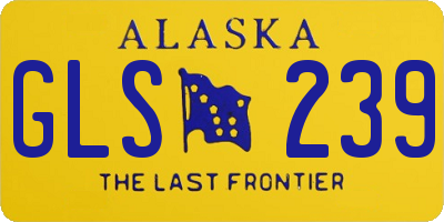 AK license plate GLS239