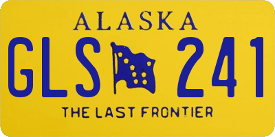 AK license plate GLS241
