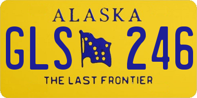 AK license plate GLS246
