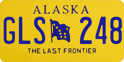 AK license plate GLS248