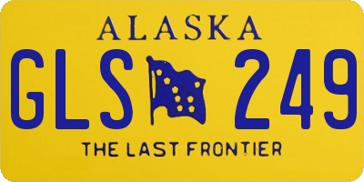 AK license plate GLS249
