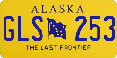 AK license plate GLS253