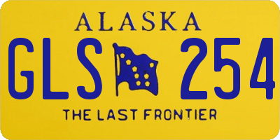 AK license plate GLS254