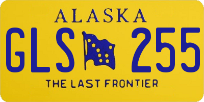 AK license plate GLS255