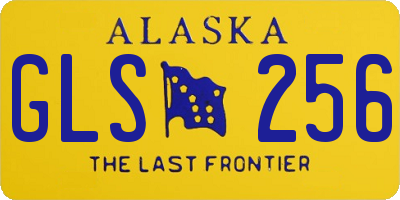 AK license plate GLS256