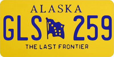 AK license plate GLS259
