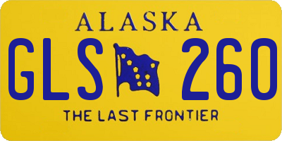 AK license plate GLS260