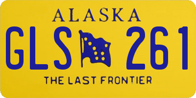 AK license plate GLS261