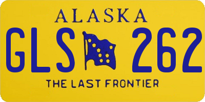 AK license plate GLS262