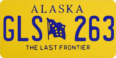 AK license plate GLS263