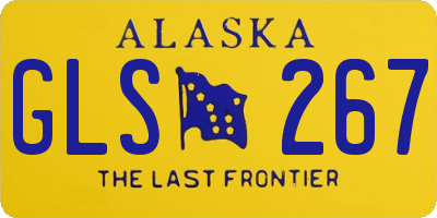 AK license plate GLS267