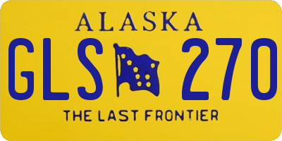 AK license plate GLS270