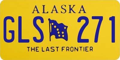 AK license plate GLS271