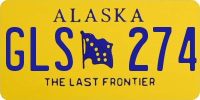 AK license plate GLS274