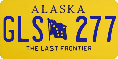 AK license plate GLS277