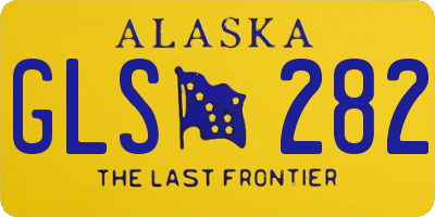 AK license plate GLS282