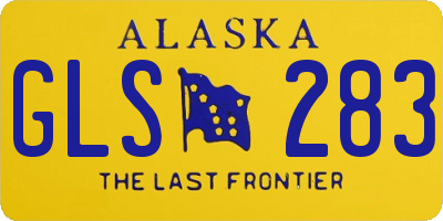 AK license plate GLS283
