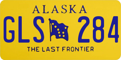 AK license plate GLS284
