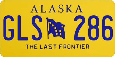 AK license plate GLS286
