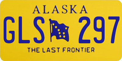 AK license plate GLS297