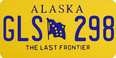 AK license plate GLS298