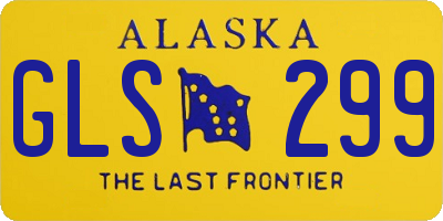 AK license plate GLS299