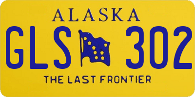 AK license plate GLS302