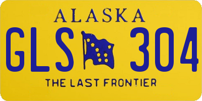 AK license plate GLS304