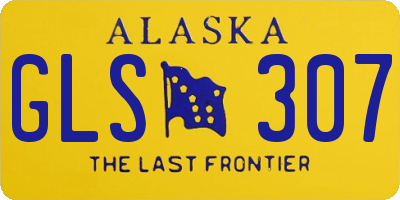 AK license plate GLS307