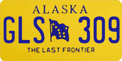 AK license plate GLS309