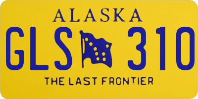 AK license plate GLS310