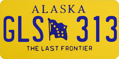 AK license plate GLS313